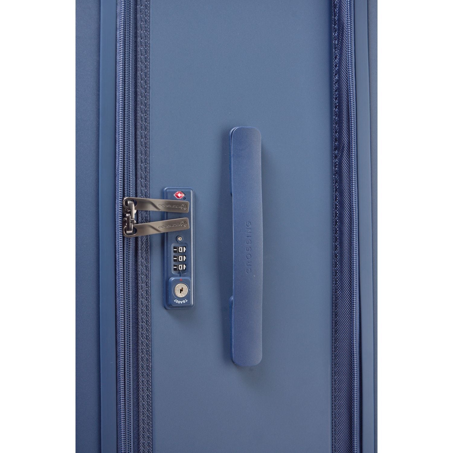 Crossing Ori Collapsible Polycarbonate 20" Carry On Luggage - Pewter Blue