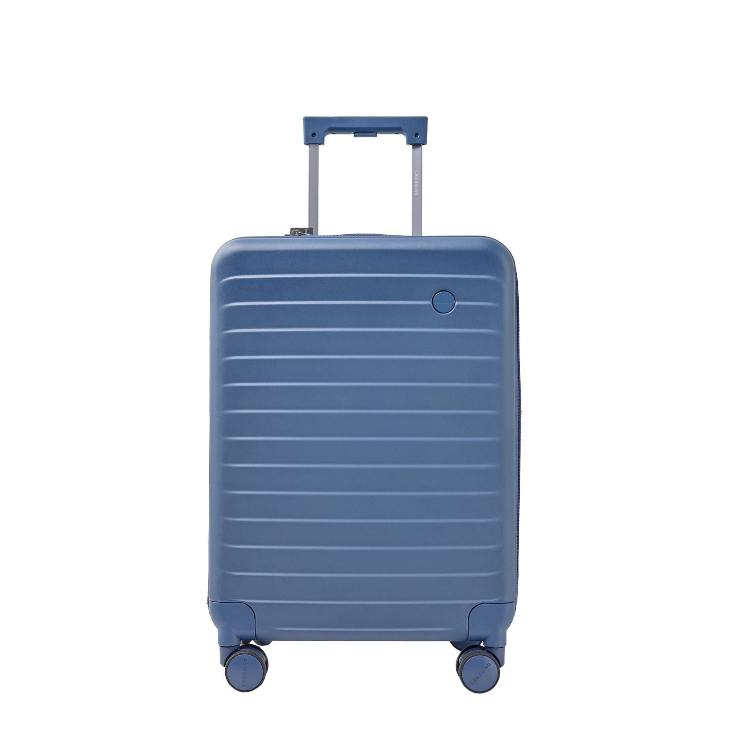 Crossing Ori Collapsible Polycarbonate 20" Carry On Luggage - Pewter Blue