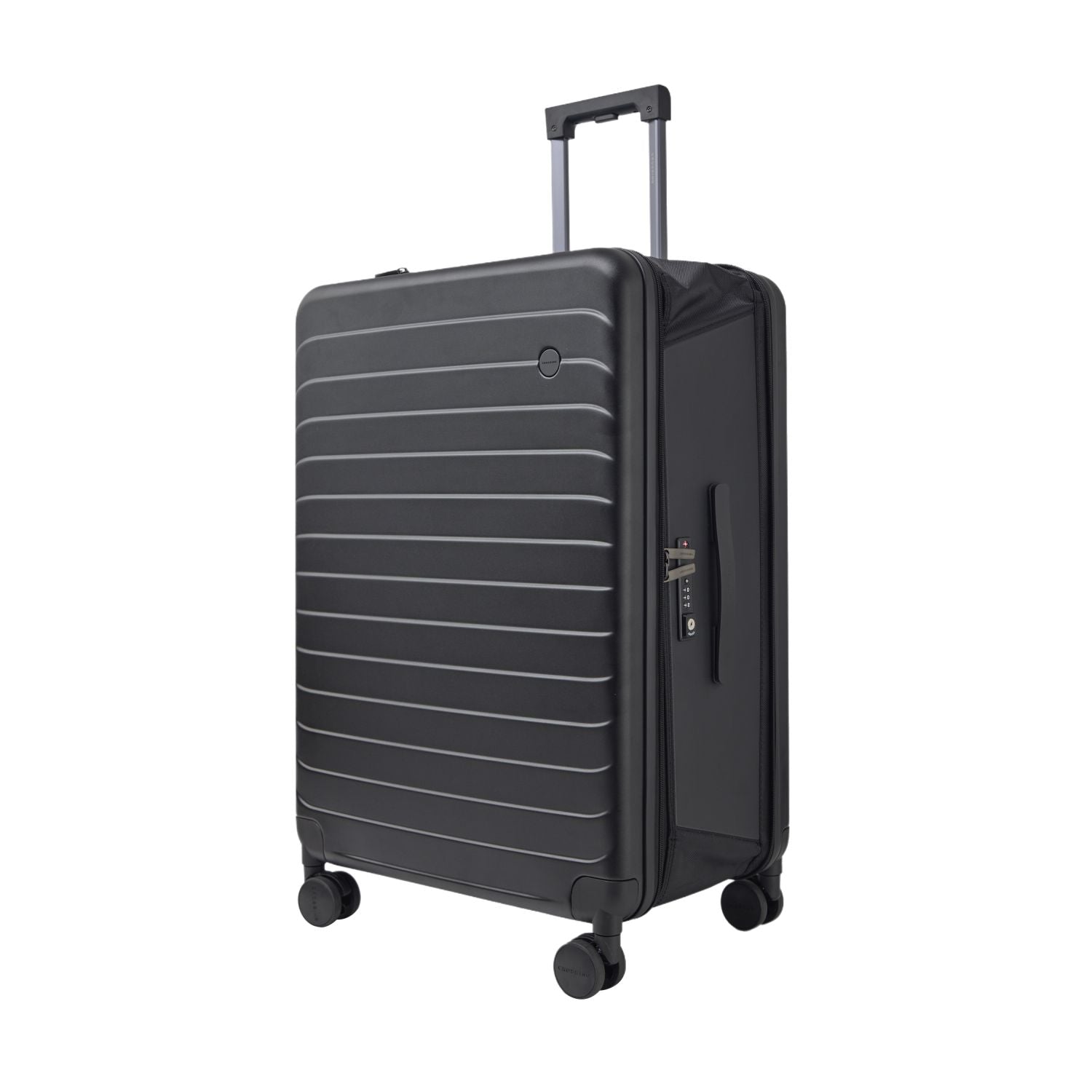 Crossing Ori Collapsible Polycarbonate 26" Medium Luggage - Black