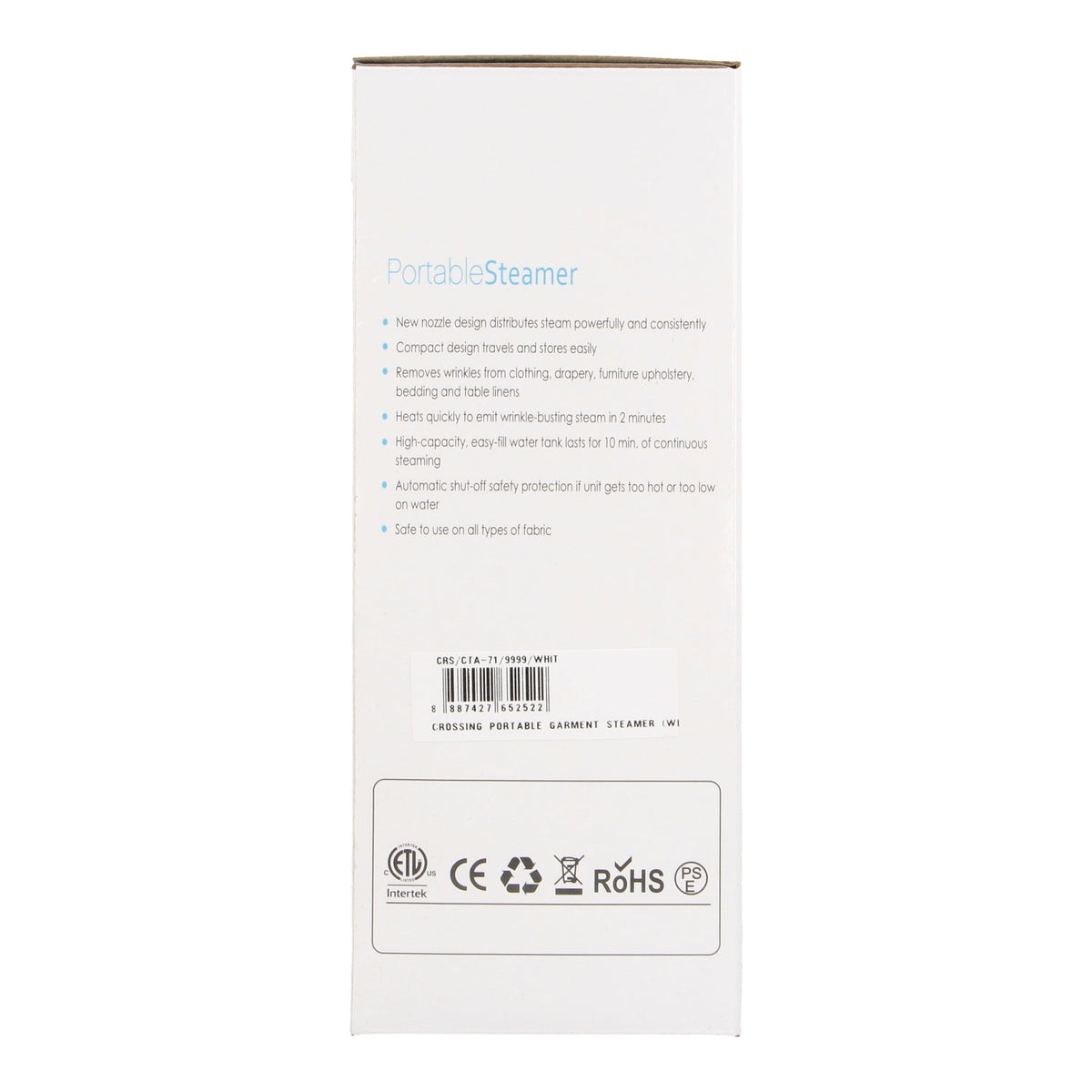 Crossing Portable Garment Steamer (White/S)