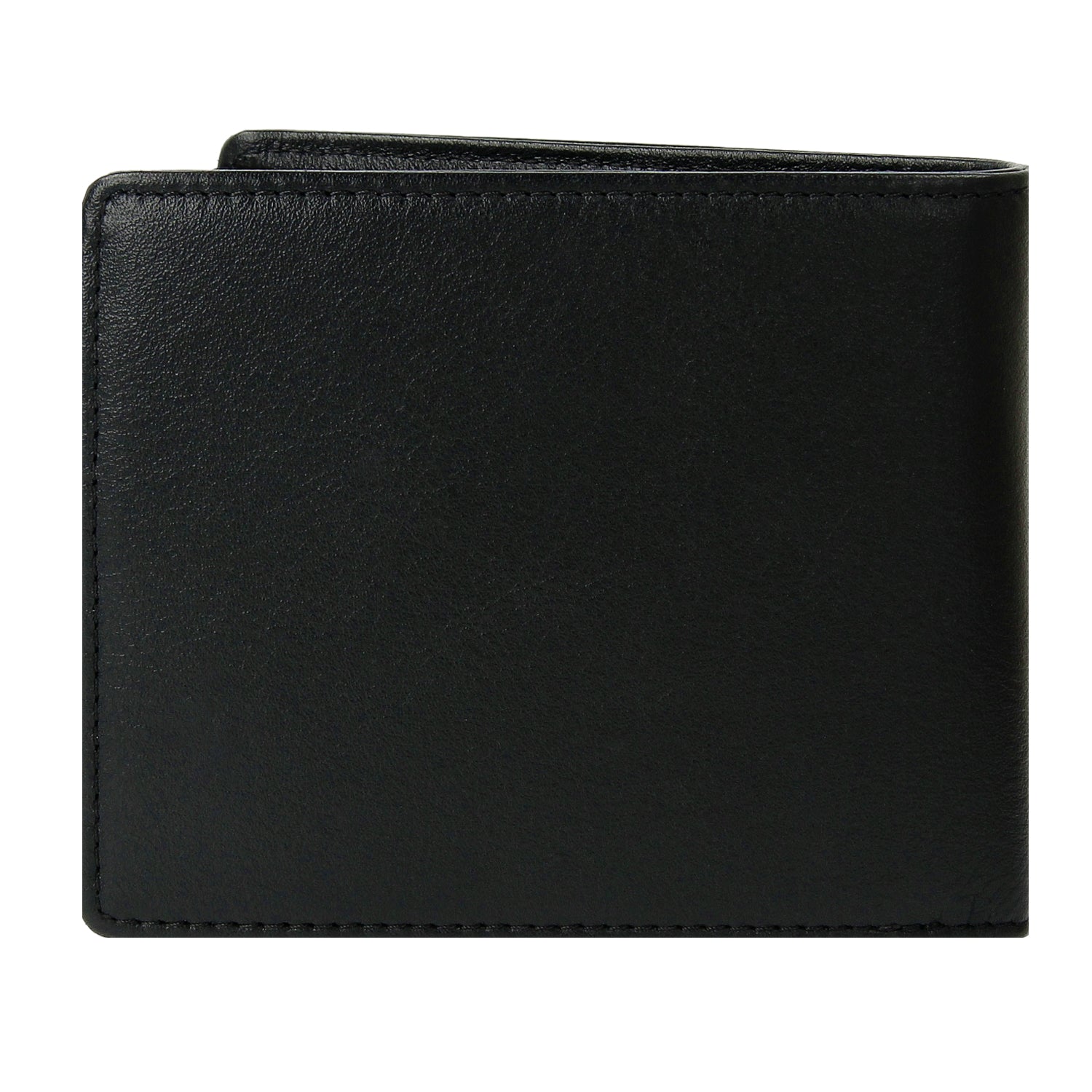 Crossing Prime Bi-Fold Nappa Leather Wallet With Flap [14 Card Slots] - Black