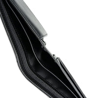 Crossing Prime Bi-Fold Nappa Leather Wallet With Window/Coin Pocket And Zip - Black