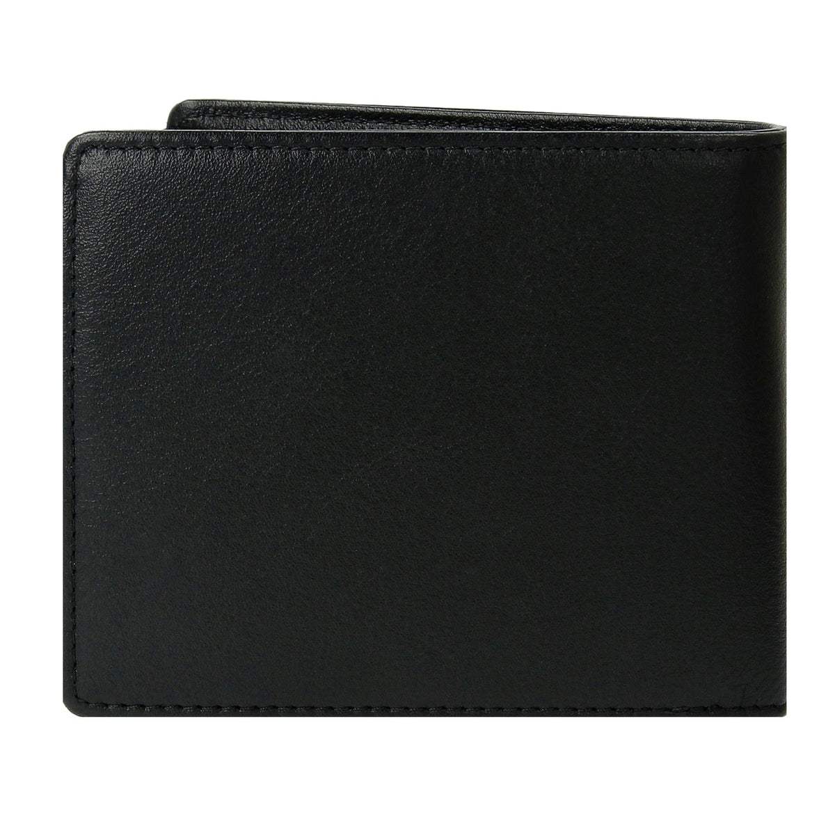 Crossing Prime Bi-Fold Nappa Leather Wallet With Window/Coin Pocket And Zip - Black