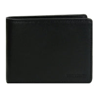 Crossing Prime Slim Nappa Leather Wallet With Coin Pocket [5 Card Slots] - Black