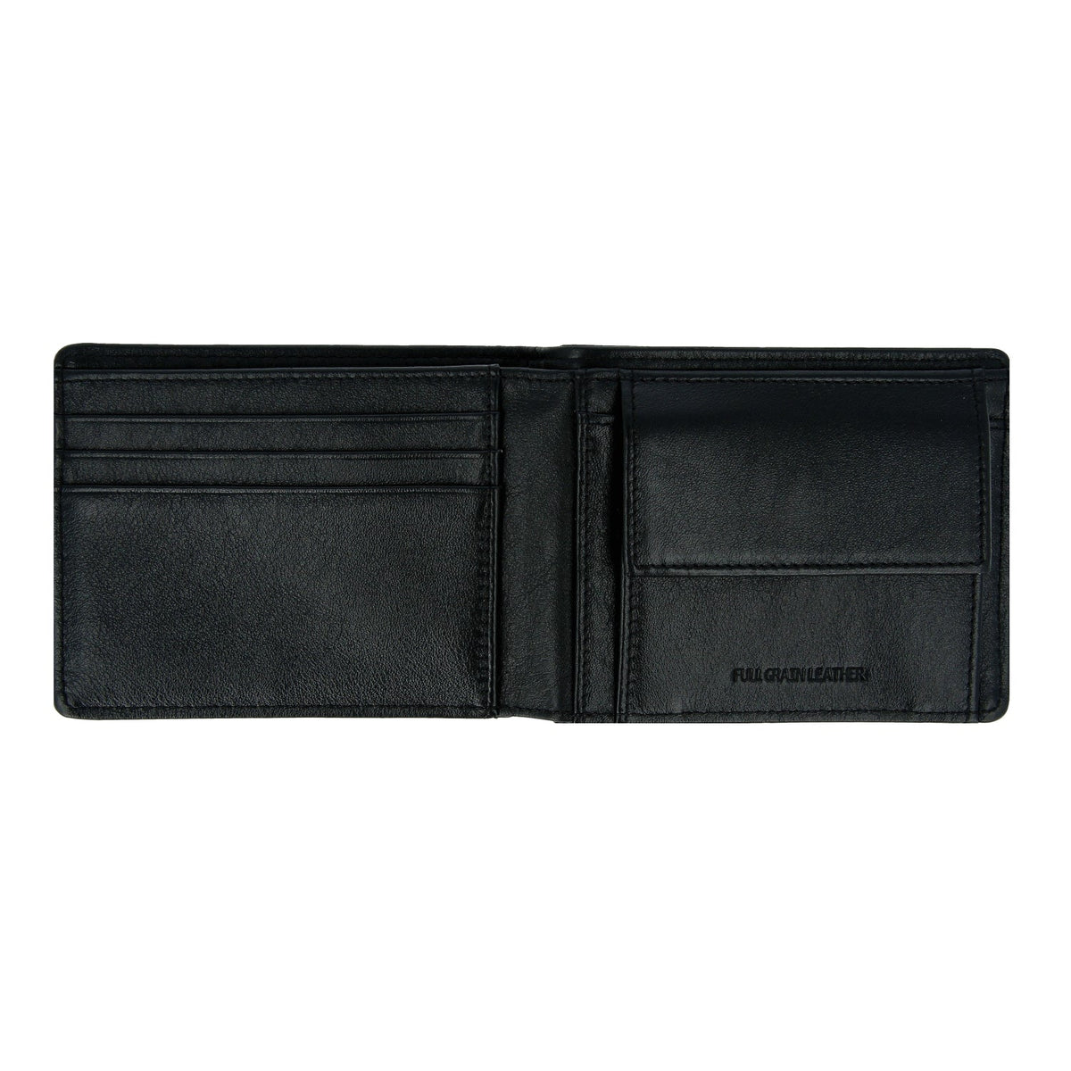 Crossing Prime Slim Nappa Leather Wallet With Coin Pocket [5 Card Slots] - Black