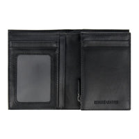 Crossing Riforma Short Leather Wallet With Coin Pouch RFID - Black