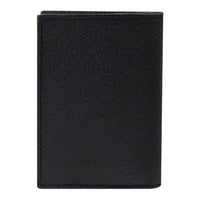 Crossing Riforma Vertical Leather Card Case With Magnet Closure RFID - Black