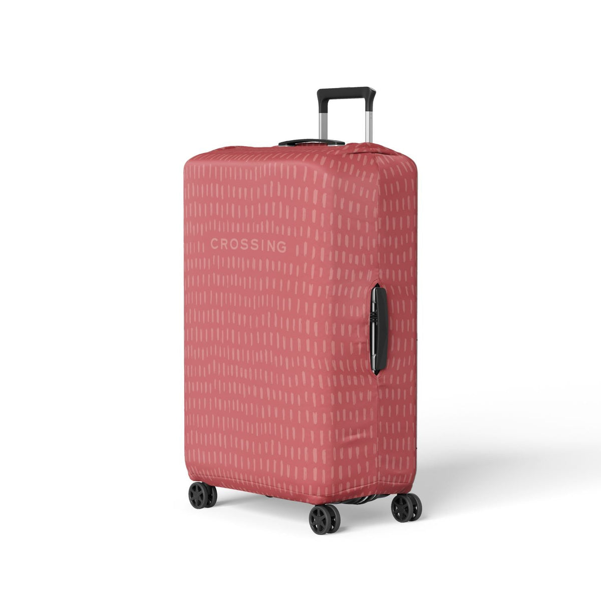 Crossing Stroke Series Luggage Cover M (23'-26') - Crimson
