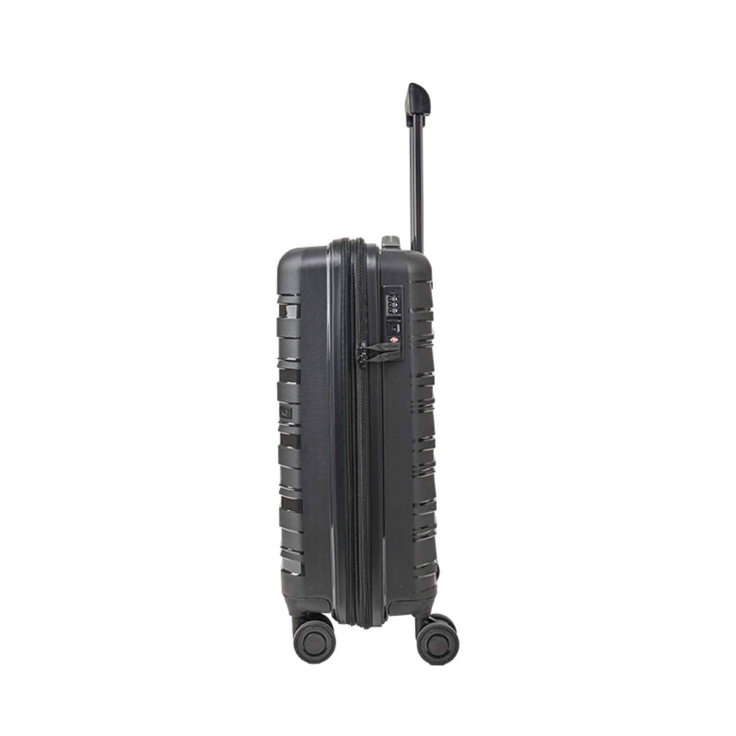 Crossing Supra Polypropylene Expandable 20" Carry On Luggage Spinner - Black