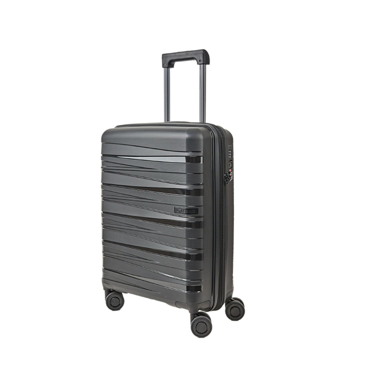 Crossing Supra Polypropylene Expandable 20" Carry On Luggage Spinner - Black
