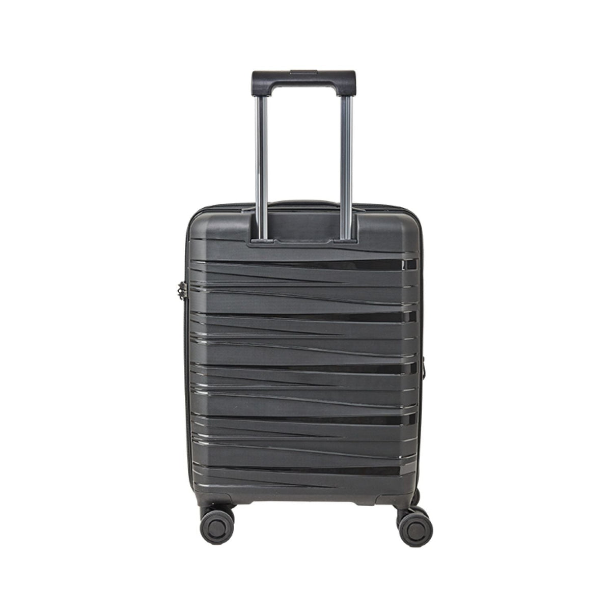 Crossing Supra Polypropylene Expandable 20" Carry On Luggage Spinner - Black