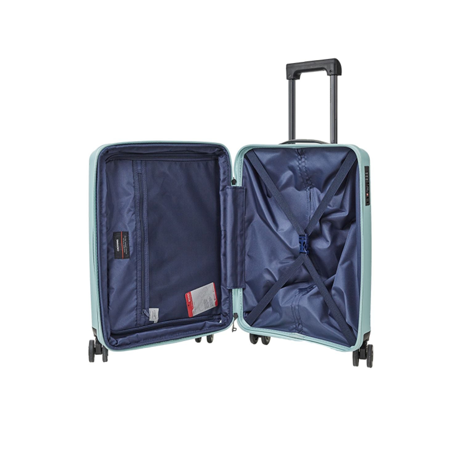 Crossing Supra Polypropylene Expandable 20" Carry On Luggage Spinner - Blue