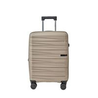 Crossing Supra Polypropylene Expandable 20" Carry On Luggage Spinner - Taupe