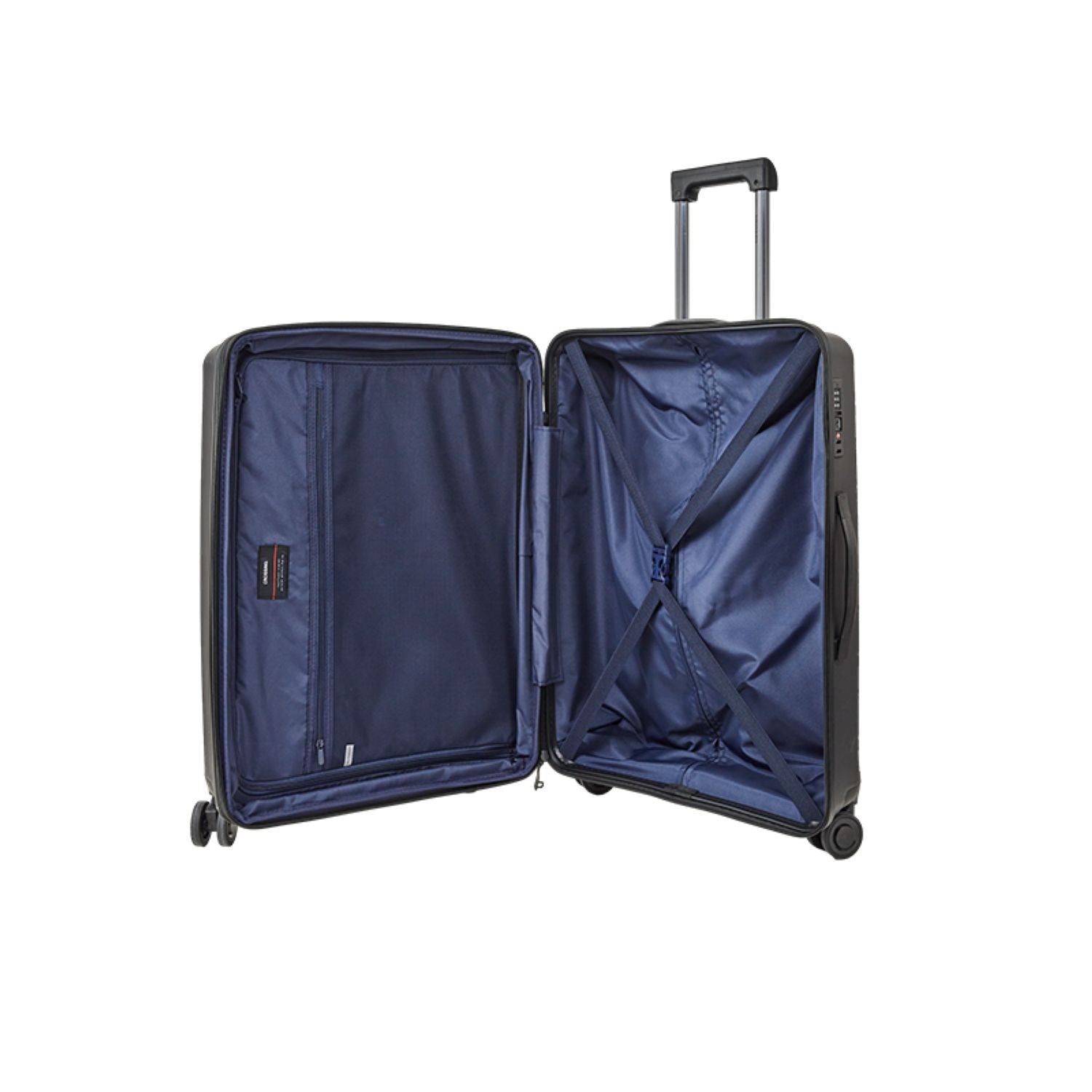 Crossing Supra Polypropylene Expandable 24" Medium Luggage Spinner - Black