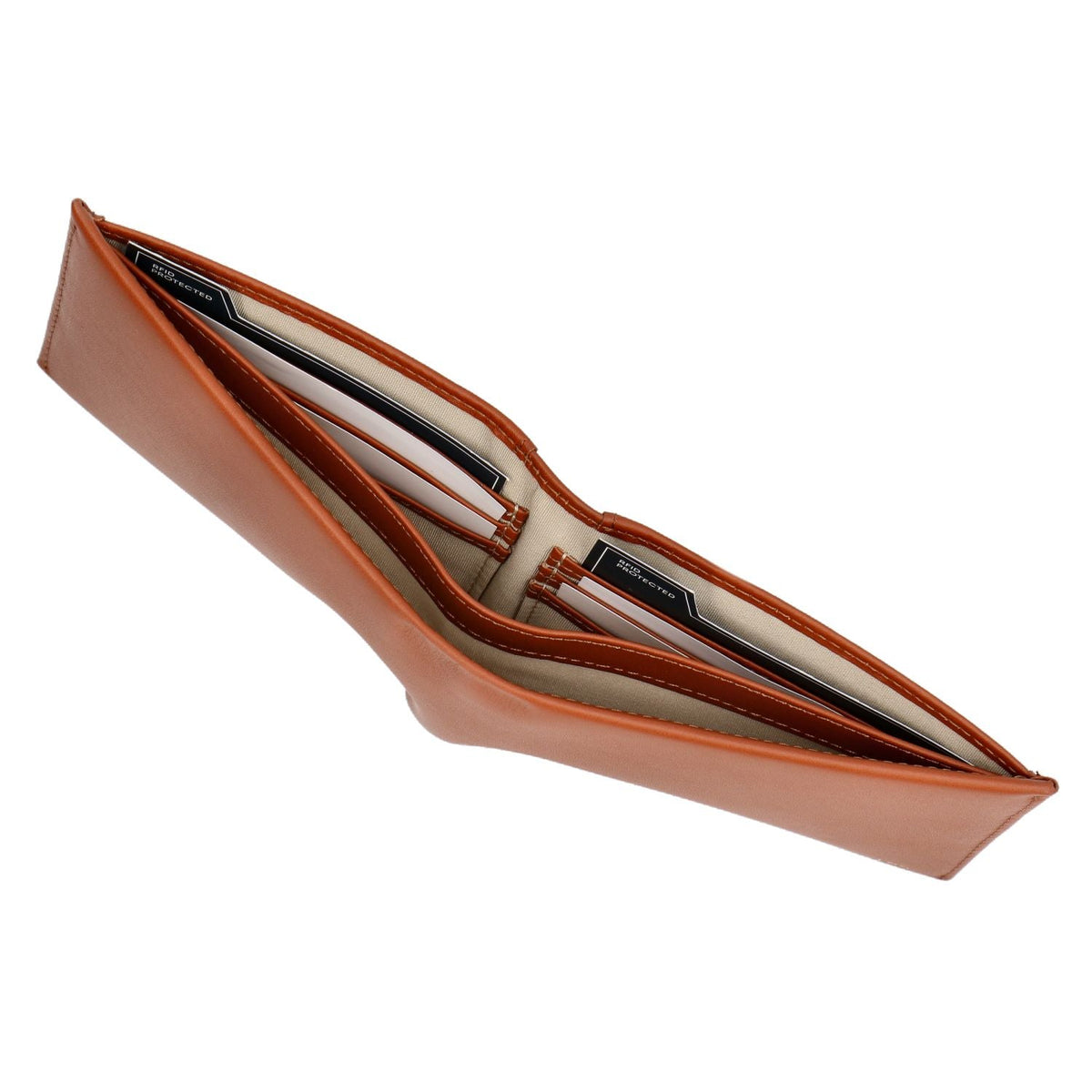 Crossing Sydney Bi-Fold Leather Wallet [12 Card Slots] Rfid - Gingerbread
