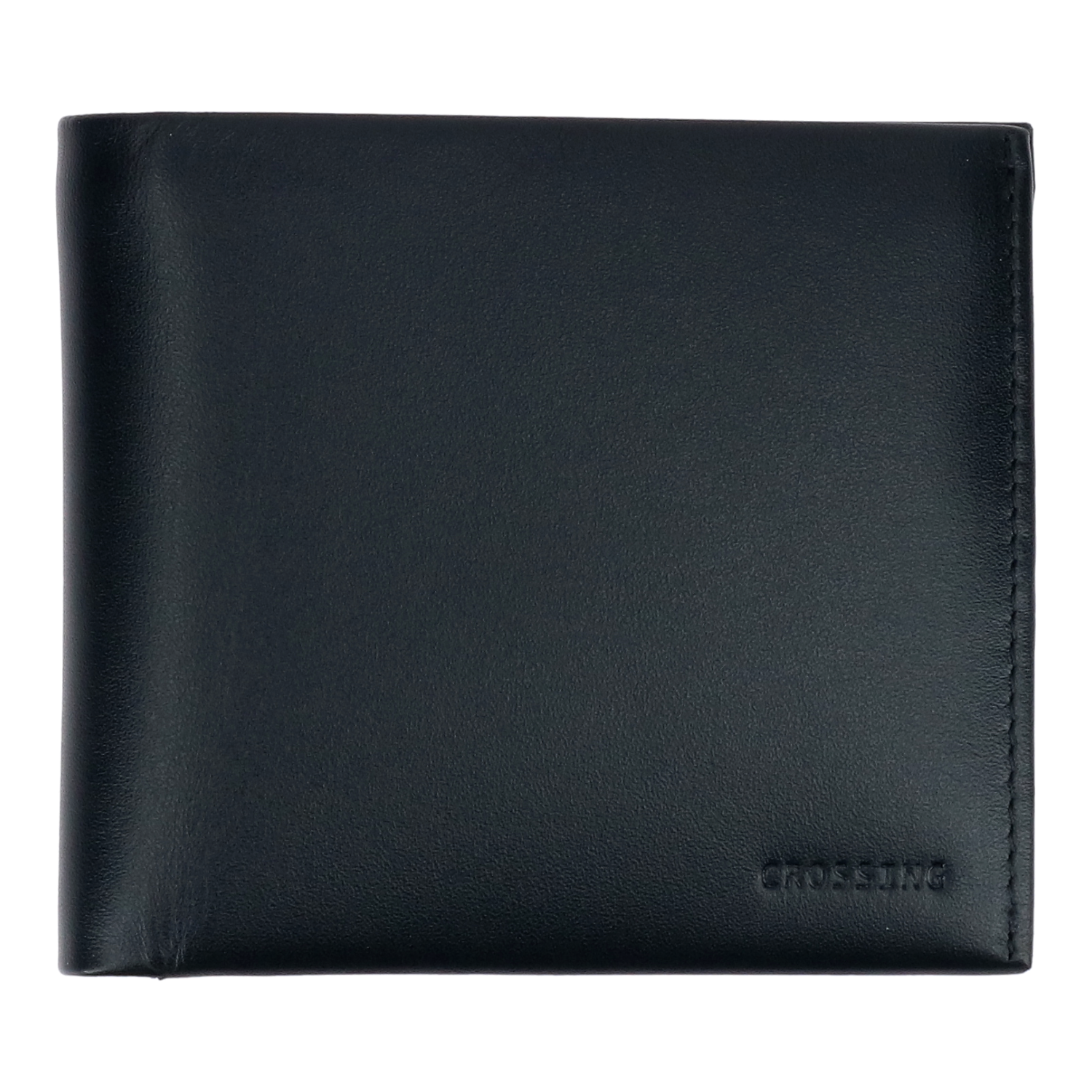 Crossing Sydney Bi-Fold Leather Wallet [18 Card Slots] - Black
