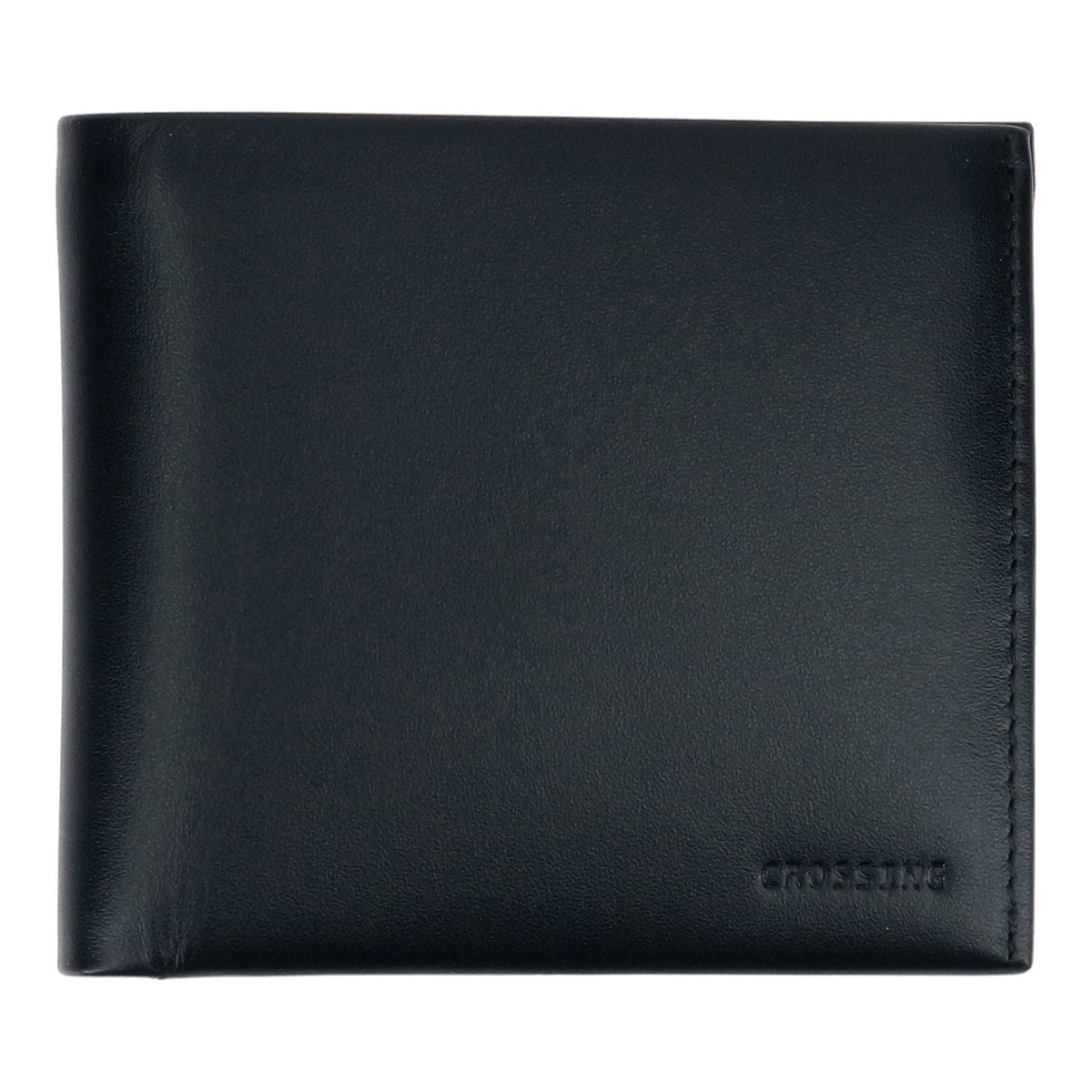 Crossing Sydney Bi-Fold Leather Wallet [18 Card Slots] Rfid - Black