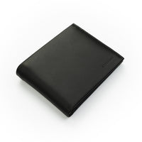 Crossing Sydney Bi-Fold Leather Wallet With Coin Pocket - Black