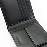 Crossing Sydney Bi-Fold Leather Wallet With Coin Pocket - Black