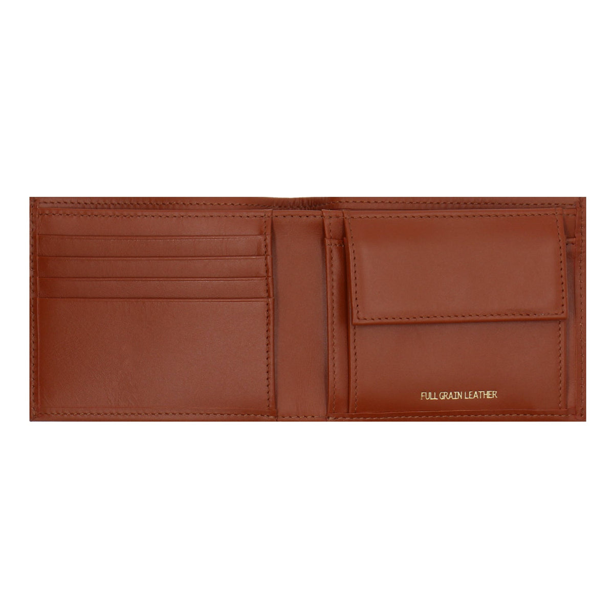 Crossing Sydney Bi-Fold Leather Wallet With Coin Pocket Rfid- Gingerbread