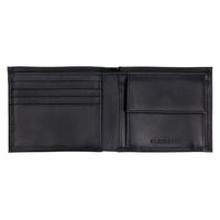 Crossing Sydney Bi-Fold Leather Wallet With Coin Pocket Rfid- Black