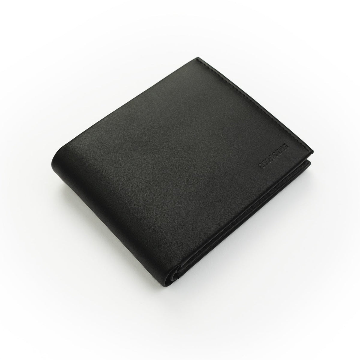 Crossing Sydney Bi-Fold Leather Wallet With Flap And Coin Pouch - Black