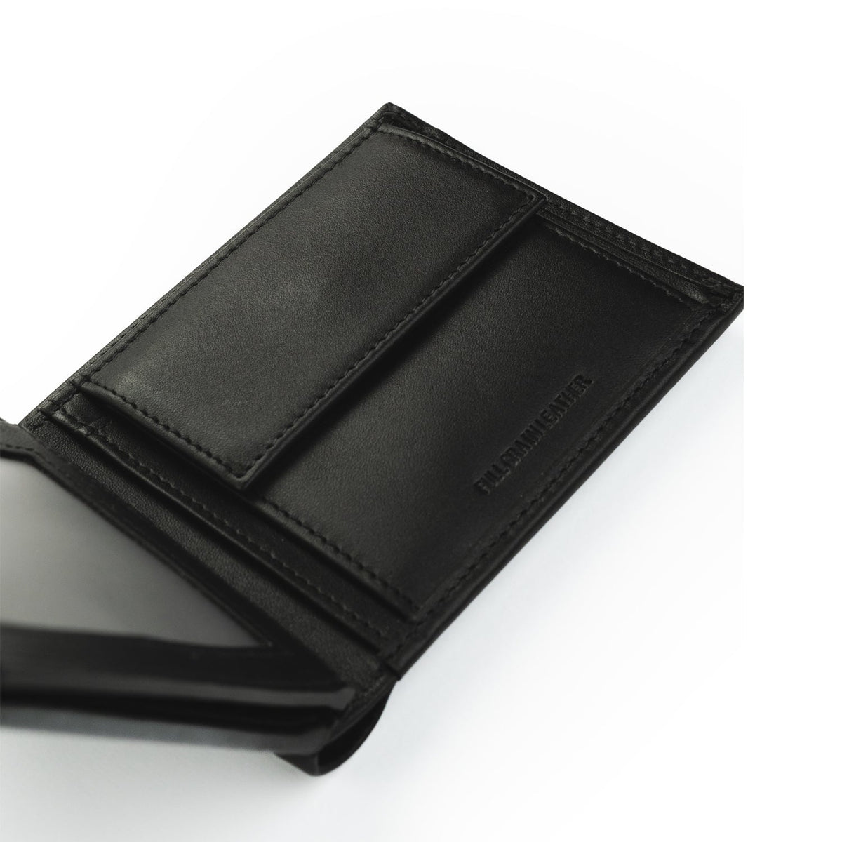 Crossing Sydney Bi-Fold Leather Wallet With Flap And Coin Pouch - Black