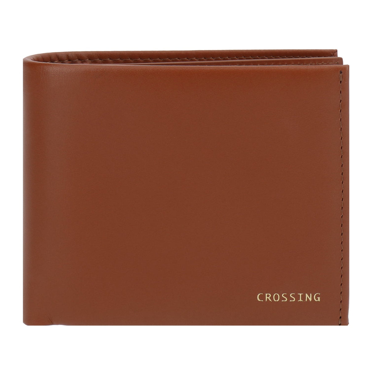 Crossing Sydney Bi-Fold Leather Wallet With Flap And Coin Pouch - Gingerbread