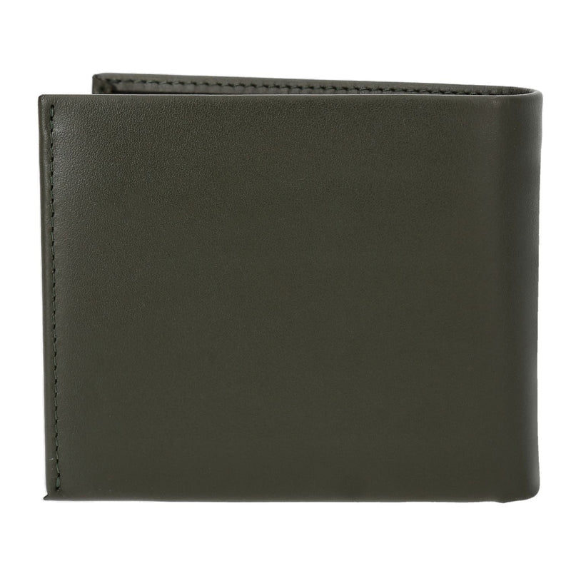 Crossing Sydney Bi-Fold Leather Wallet With Flap And Coin Pouch Rfid - Khaki