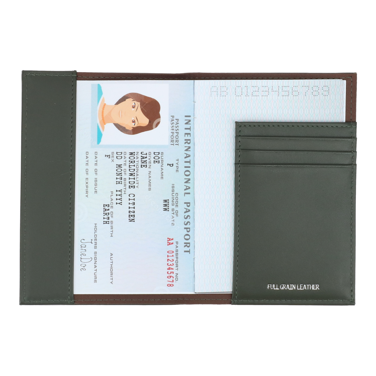 Crossing Sydney Passport Holder - Khaki