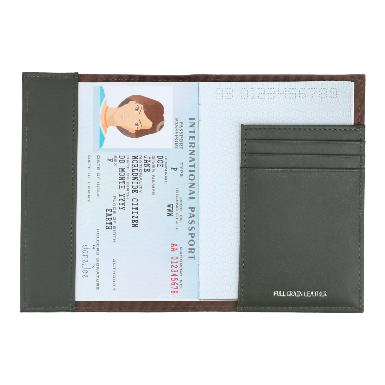 Crossing Sydney Passport Holder - Khaki