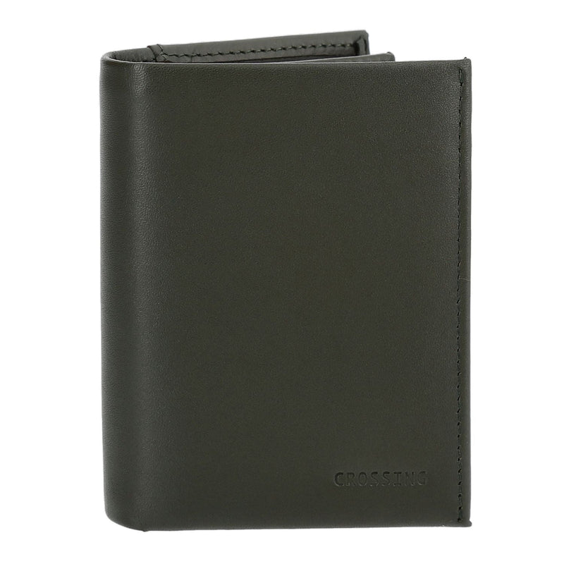 Crossing Sydney Short Leather Wallet With Coin Pouch Rfid - Khaki