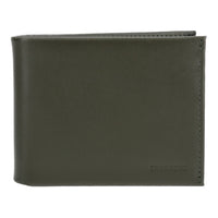 Crossing Sydney Slim Leather Wallet With Coin Pocket [5 Card Slots] Rfid - Khaki