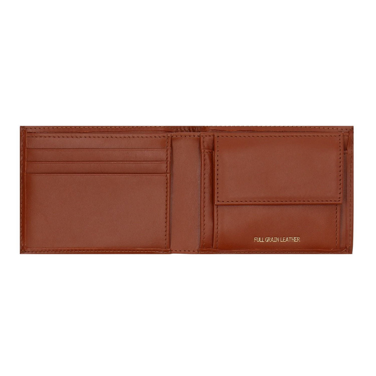 Crossing Sydney Slim Leather Wallet With Coin Pocket [5 Card Slots] Rfid - Gingerbread