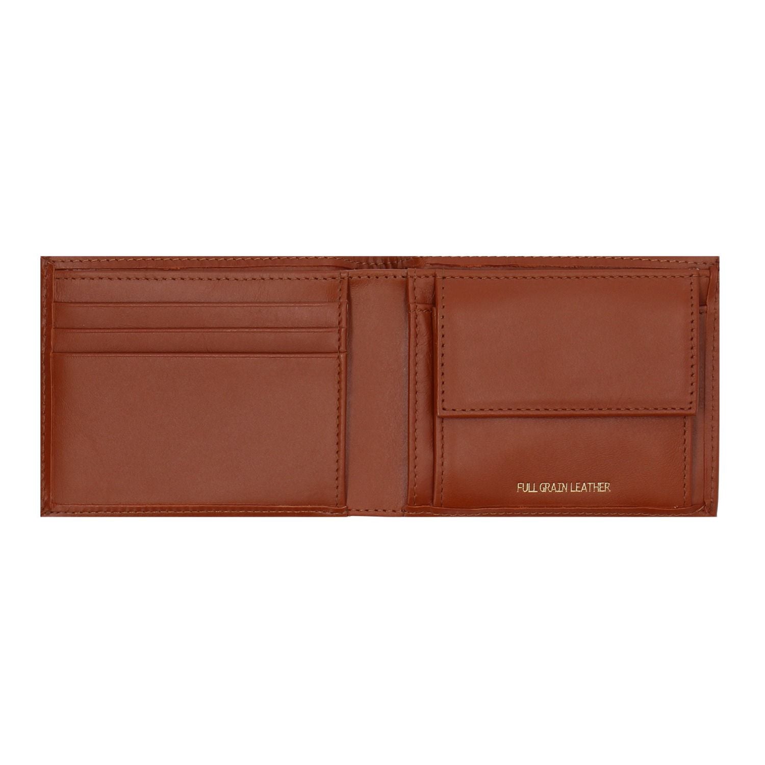 Crossing Sydney Slim Leather Wallet With Coin Pocket [5 Card Slots] Rfid - Gingerbread