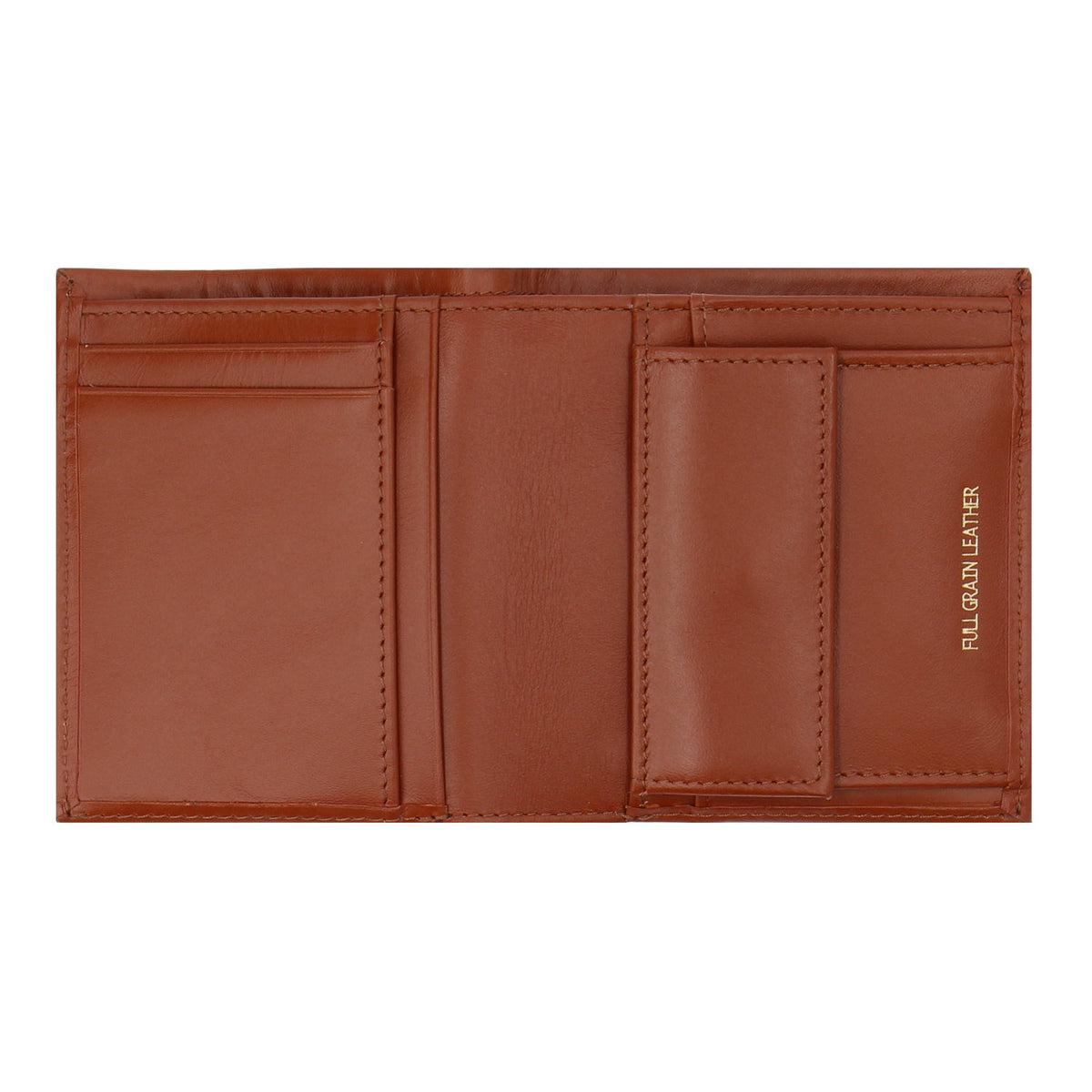 Crossing Sydney Slim Leather Wallet With Coin Pouch - Gingerbread