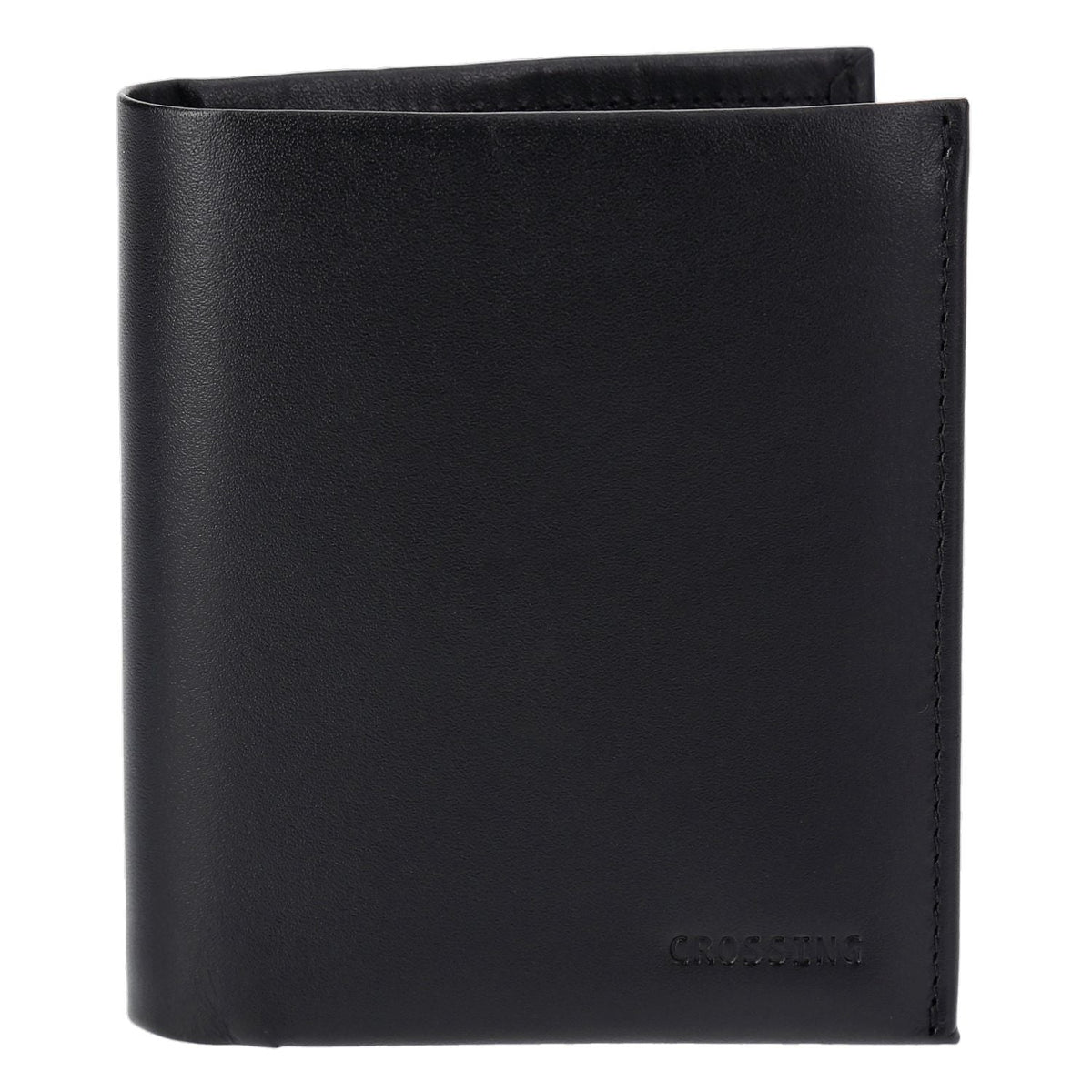 Crossing Sydney Slim Leather Wallet With Coin Pouch Rfid - Black