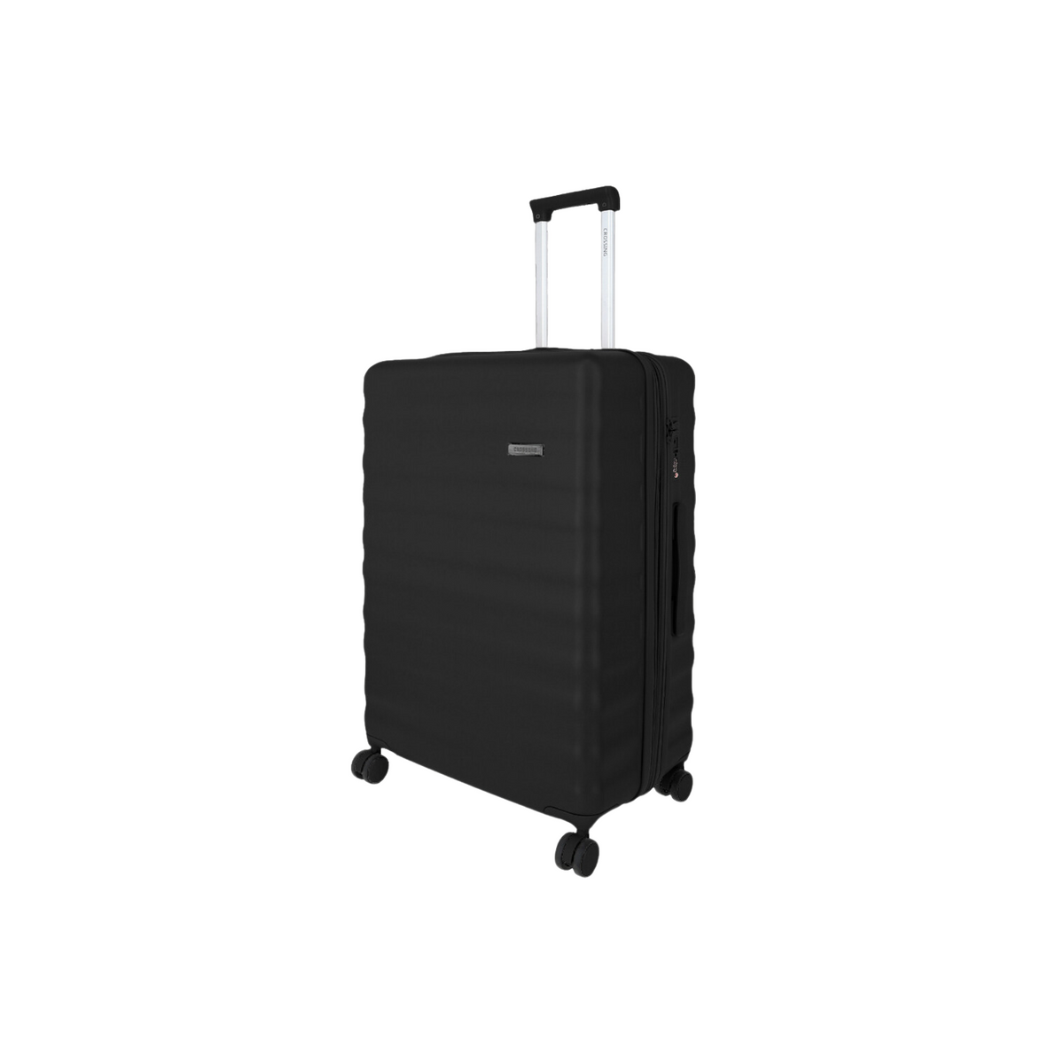 Crossing Tripp Polycarbonate Expandable 20" Carry On Luggage Spinner - Black