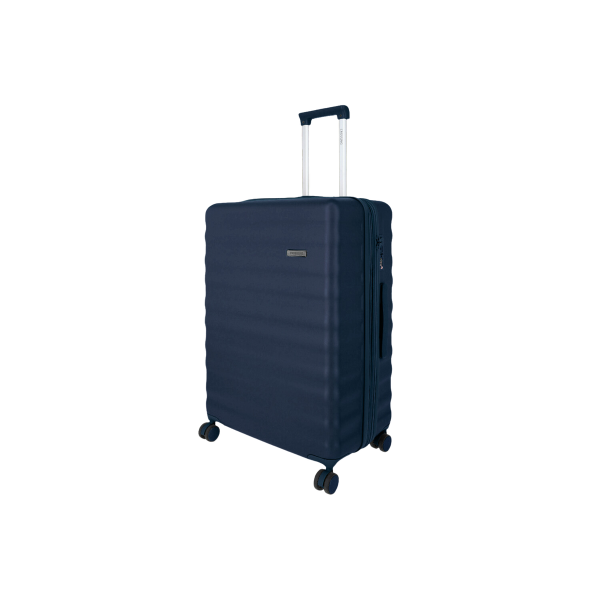 Crossing Tripp Polycarbonate Expandable 20" Carry On Luggage Spinner - Navy