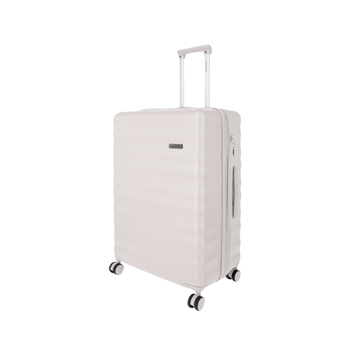 Crossing Tripp Polycarbonate Expandable 28" Large Luggage Spinner - Off.White