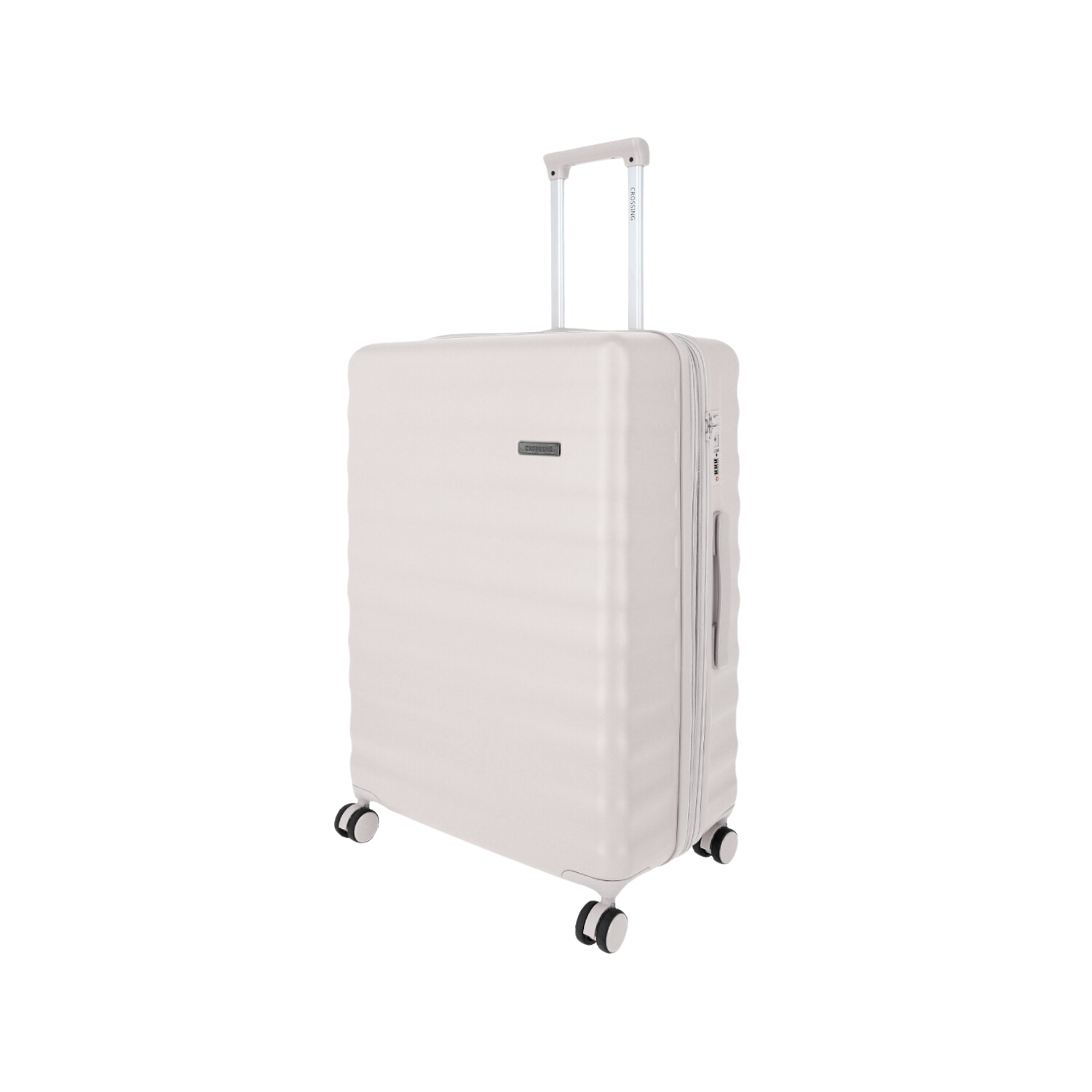 Crossing Tripp Polycarbonate Expandable 28" Large Luggage Spinner - Off.White
