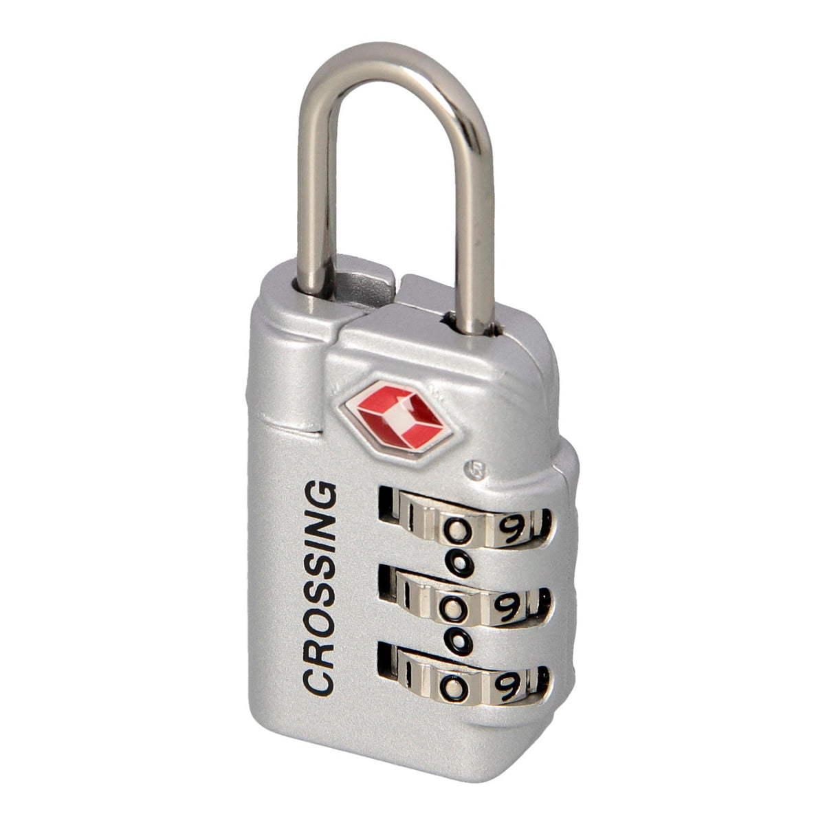 Crossing Travel Sentry Approved 3-Dial Combo Lock (Silver)