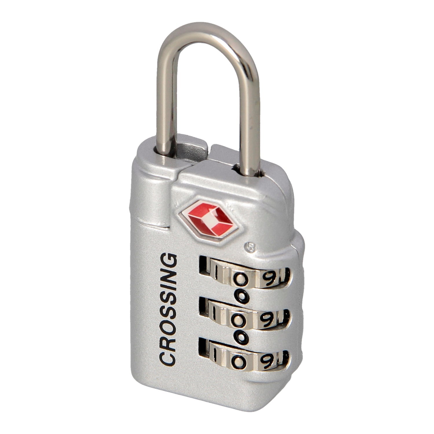 Crossing Travel Sentry Approved 3-Dial Combo Lock (Silver)