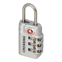 Crossing Travel Sentry Approved 3-Dial Combo Lock (Silver)