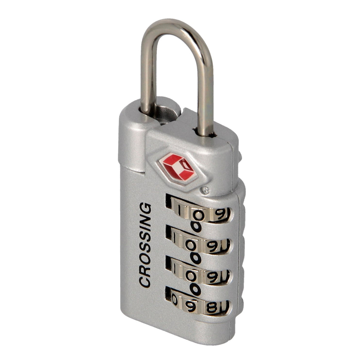 Crossing Travel Sentry Approved 4 Dial Combination Lock (Silver)