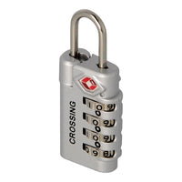 Crossing Travel Sentry Approved 4 Dial Combination Lock (Silver)