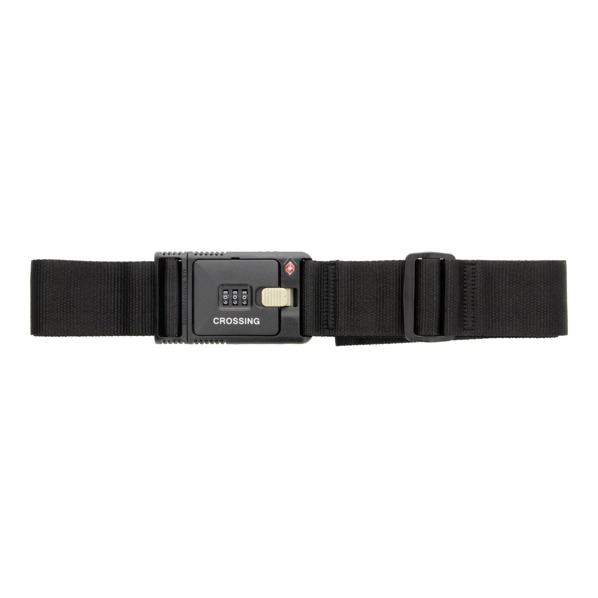 Crossing Travel Sentry Approved Locking Luggage Strap (Black)