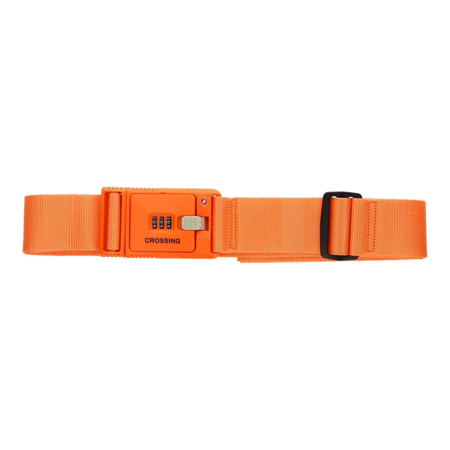 Crossing Travel Sentry Approved Locking Luggage Strap (Orange)
