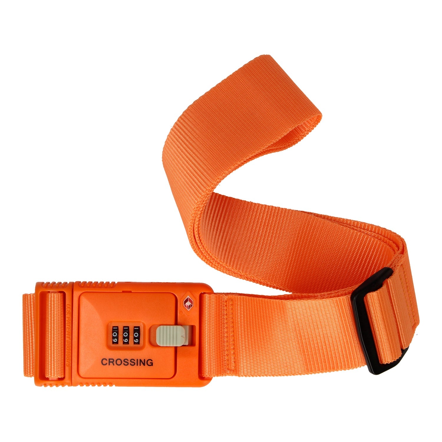 Crossing Travel Sentry Approved Locking Luggage Strap (Orange)