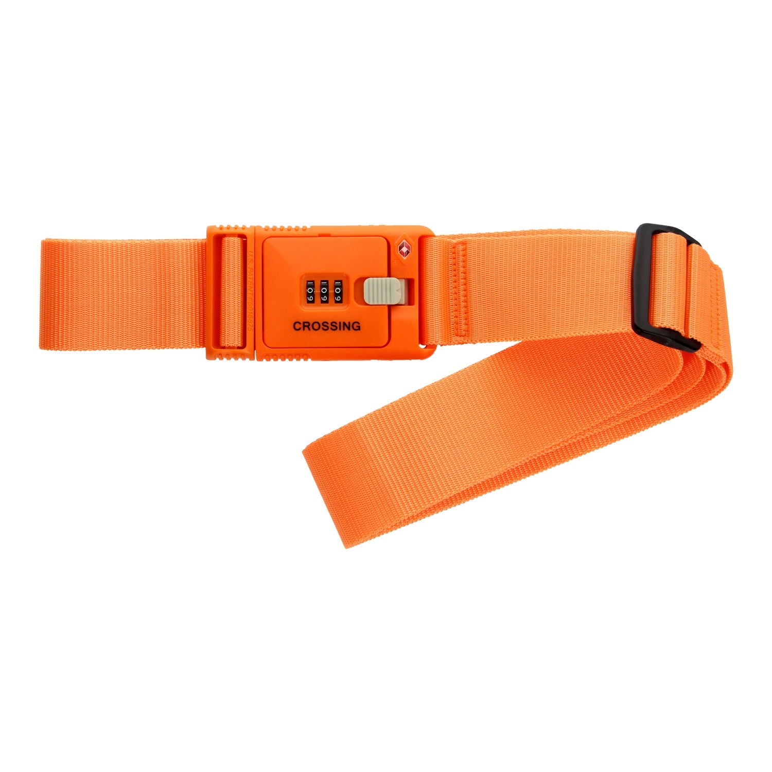 Crossing Travel Sentry Approved Locking Luggage Strap (Orange)